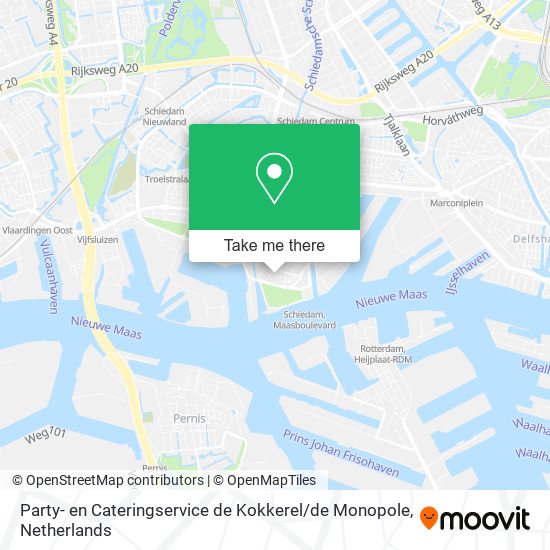 Party- en Cateringservice de Kokkerel / de Monopole Karte