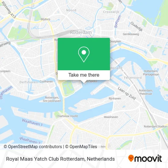 Royal Maas Yatch Club Rotterdam map