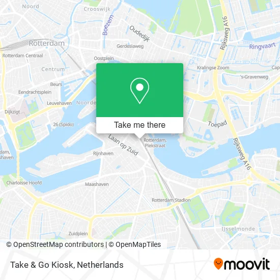 Take & Go Kiosk map