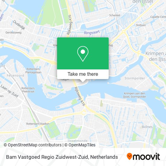 Bam Vastgoed Regio Zuidwest-Zuid map