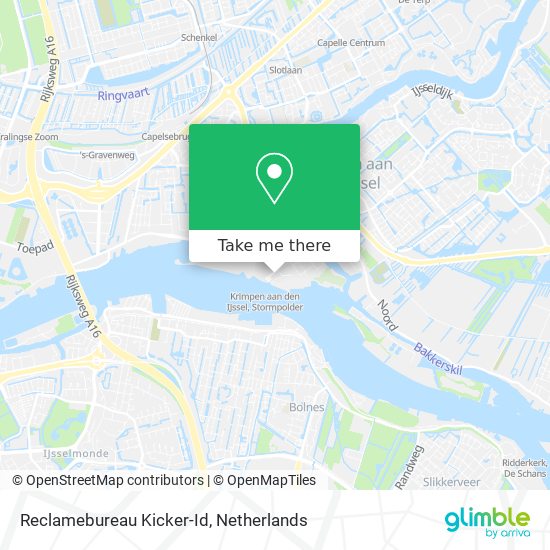 Reclamebureau Kicker-Id map