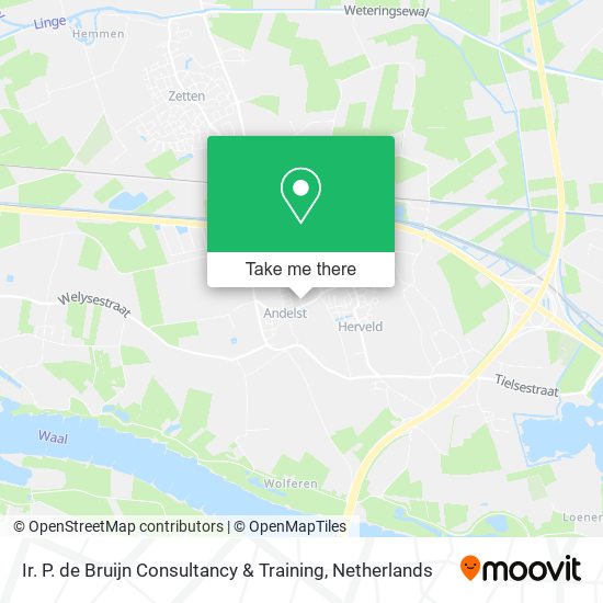 Ir. P. de Bruijn Consultancy & Training map