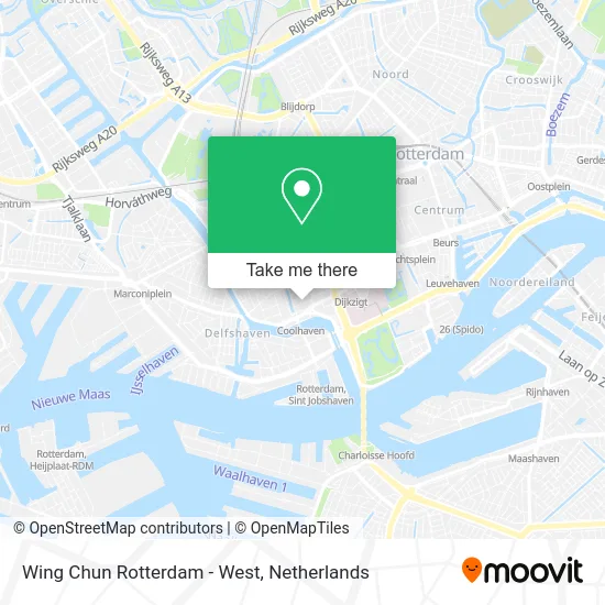 Wing Chun Rotterdam - West map