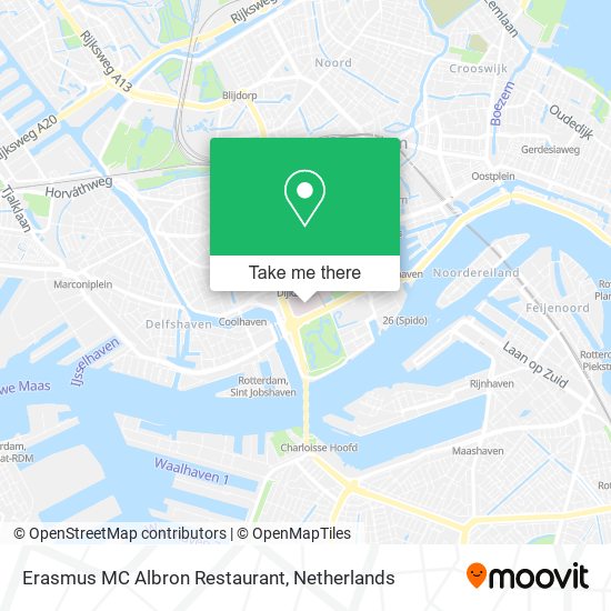 Erasmus MC Albron Restaurant map