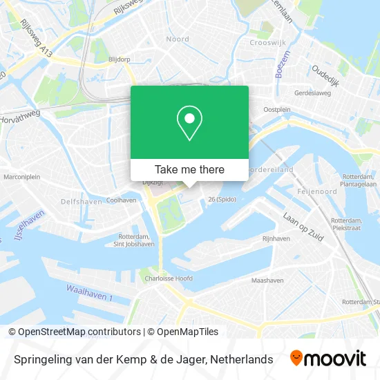 Springeling van der Kemp & de Jager map