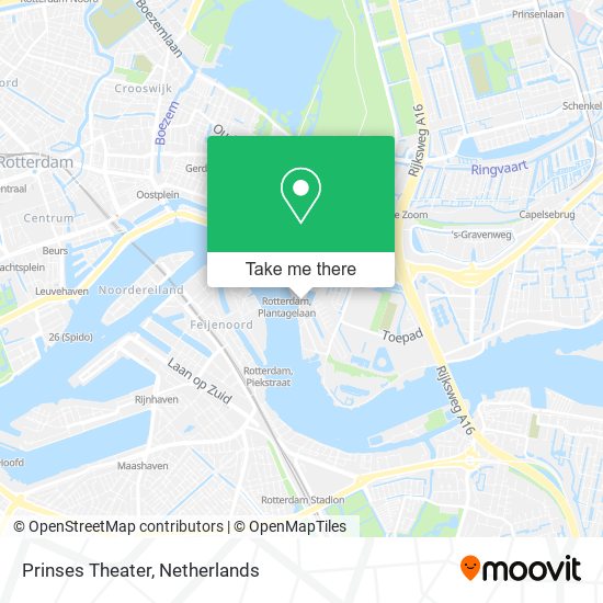 Prinses Theater map