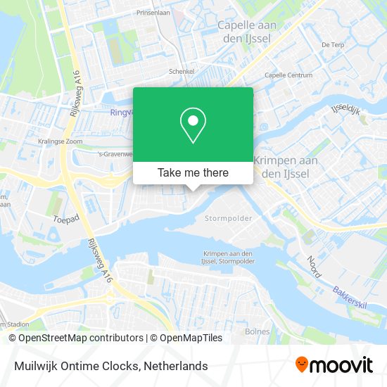 Muilwijk Ontime Clocks map