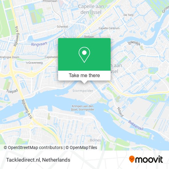 Tackledirect.nl map
