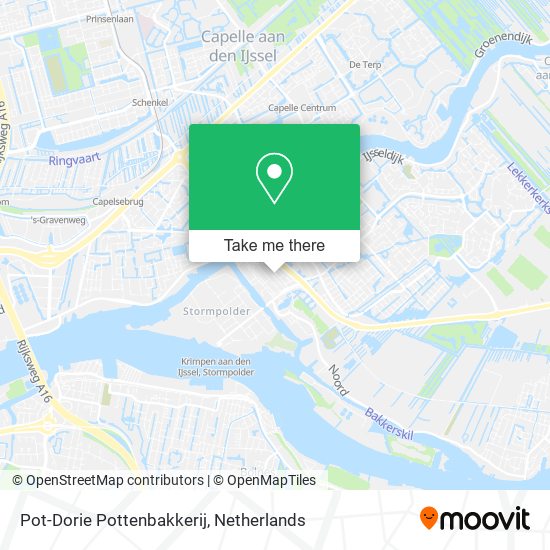 Pot-Dorie Pottenbakkerij map