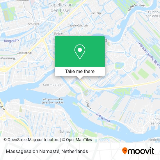 Massagesalon Namasté map