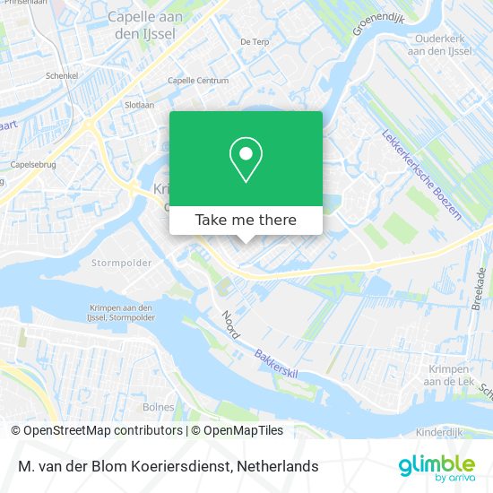 M. van der Blom Koeriersdienst map