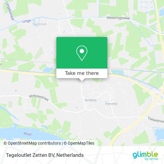 Tegeloutlet Zetten BV map