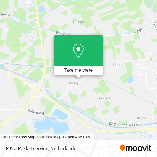 R & J Pakketservice map