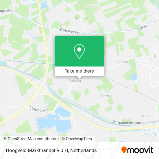 Hoogveld Markthandel R J H map