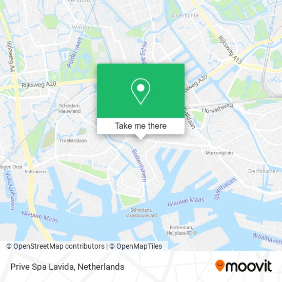 Prive Spa Lavida map