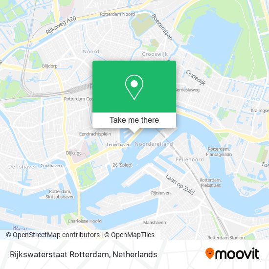 Rijkswaterstaat Rotterdam map