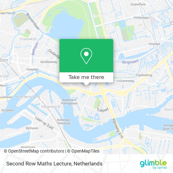 Second Row Maths Lecture map