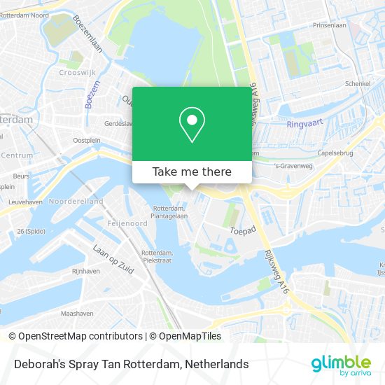 Deborah's Spray Tan Rotterdam map