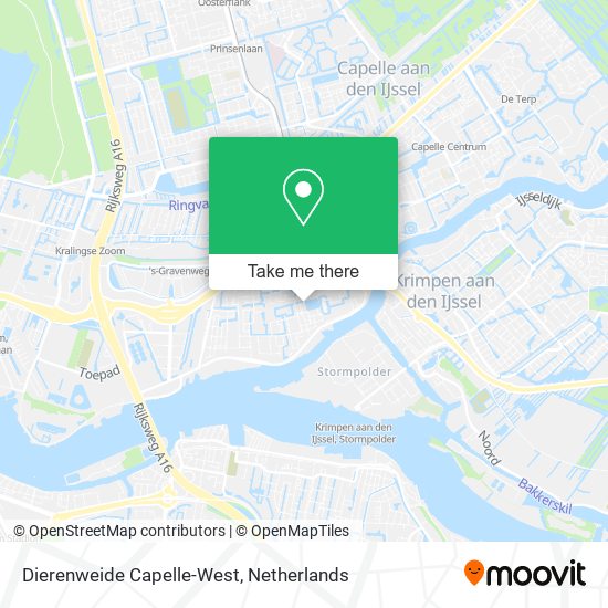 Dierenweide Capelle-West map