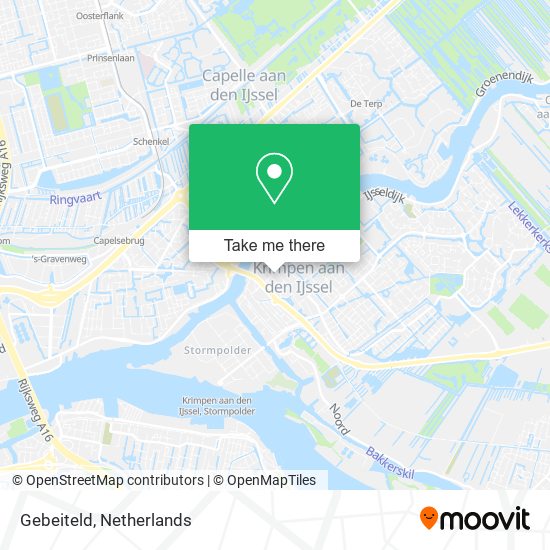 Gebeiteld map