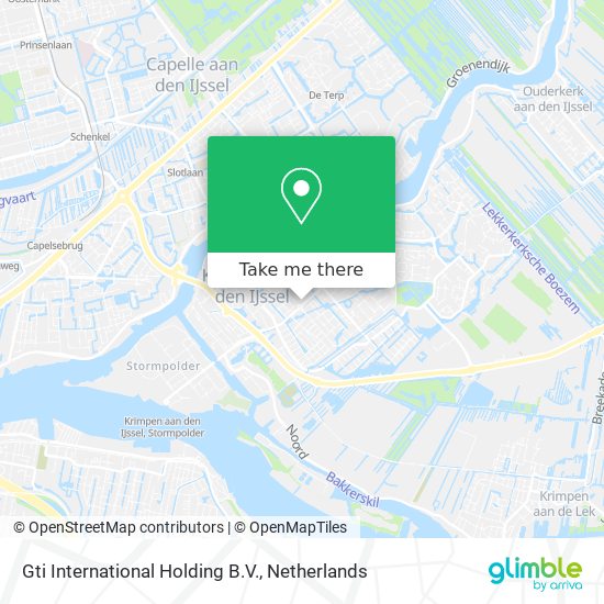 Gti International Holding B.V. map