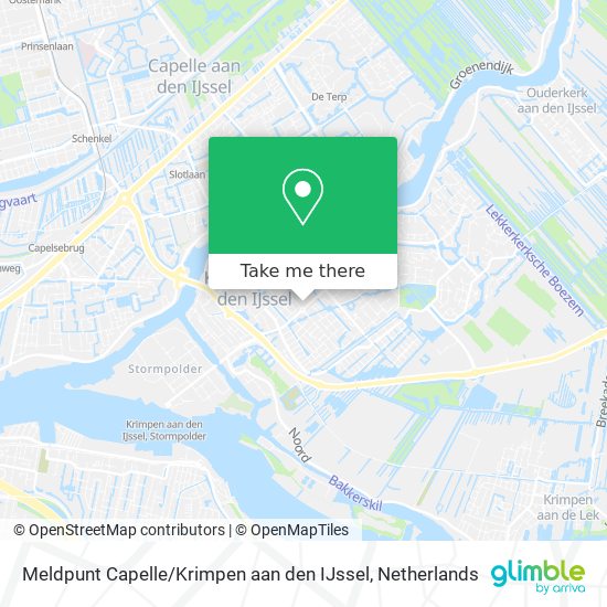 Meldpunt Capelle / Krimpen aan den IJssel Karte