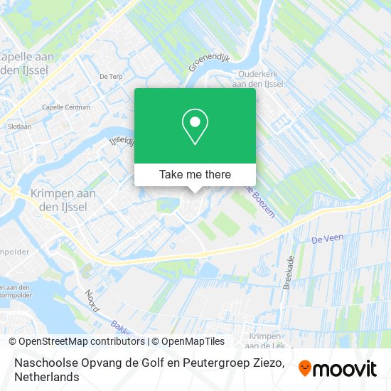 Naschoolse Opvang de Golf en Peutergroep Ziezo map