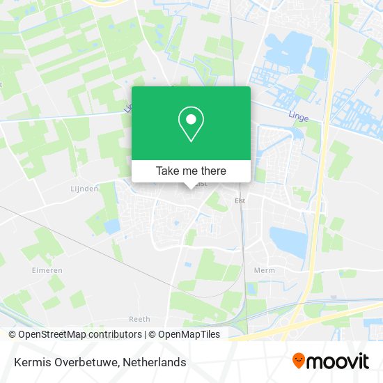 Kermis Overbetuwe map