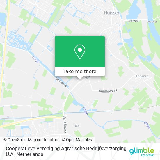 Coöperatieve Vereniging Agrarische Bedrijfsverzorging U.A. map