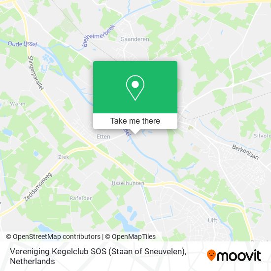 Vereniging Kegelclub SOS (Staan of Sneuvelen) Karte