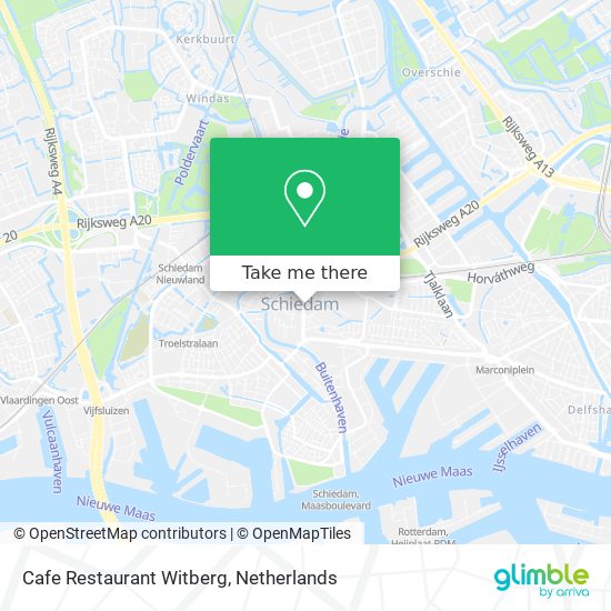Cafe Restaurant Witberg map
