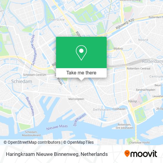 Haringkraam Nieuwe Binnenweg map