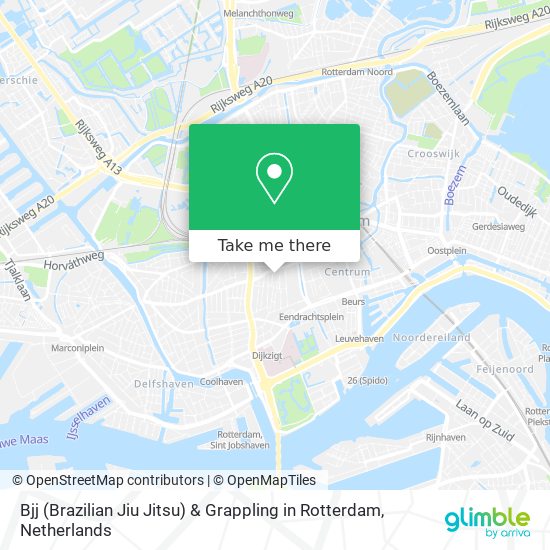 Bjj (Brazilian Jiu Jitsu) & Grappling in Rotterdam Karte