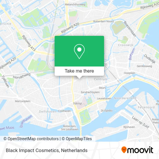 Black Impact Cosmetics map