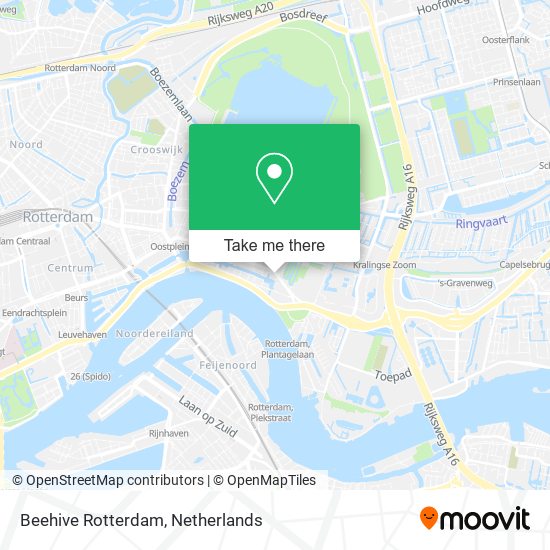 Beehive Rotterdam map