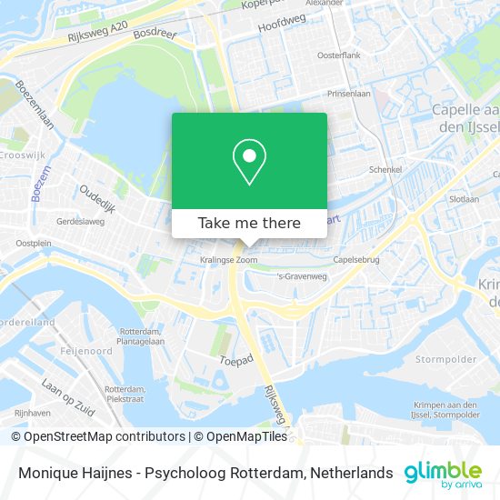 Monique Haijnes - Psycholoog Rotterdam Karte