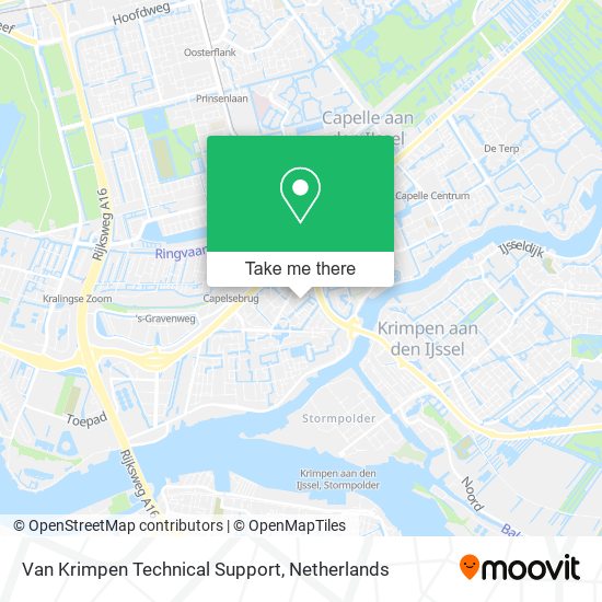 Van Krimpen Technical Support map