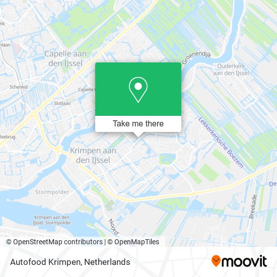 Autofood Krimpen map