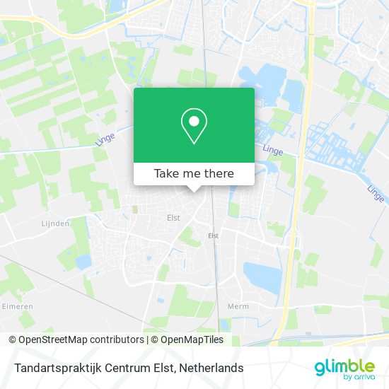 Tandartspraktijk Centrum Elst Karte