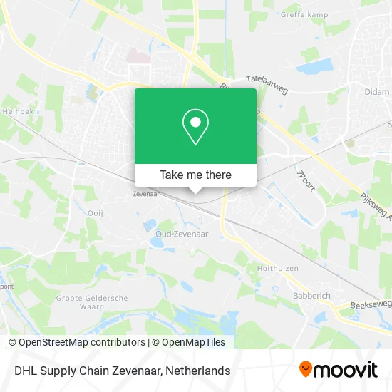 DHL Supply Chain Zevenaar Karte
