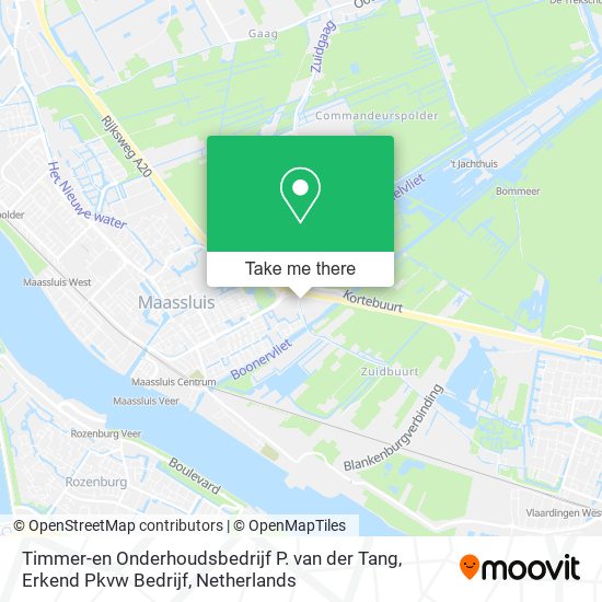 Timmer-en Onderhoudsbedrijf P. van der Tang, Erkend Pkvw Bedrijf map
