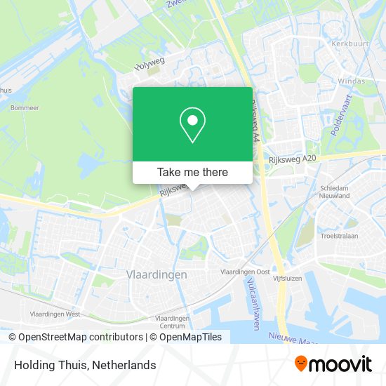 Holding Thuis map