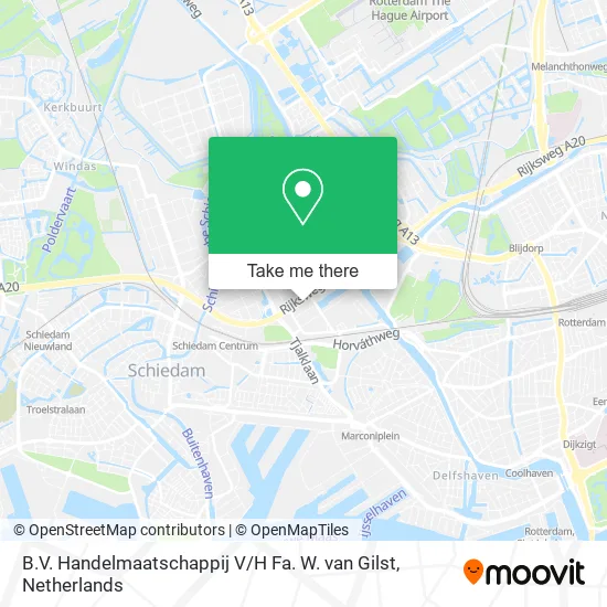 B.V. Handelmaatschappij V / H Fa. W. van Gilst Karte