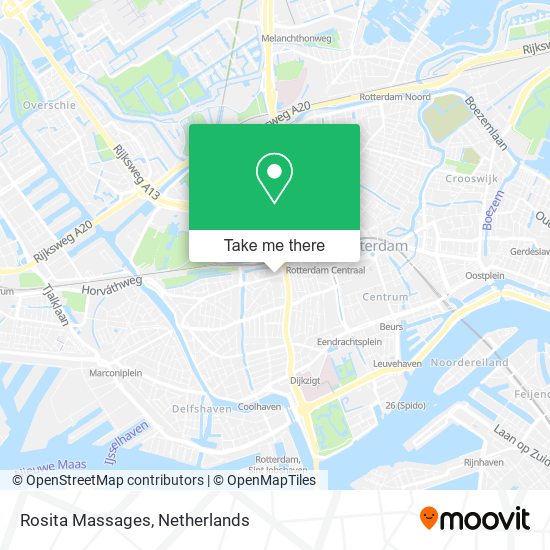 Rosita Massages map