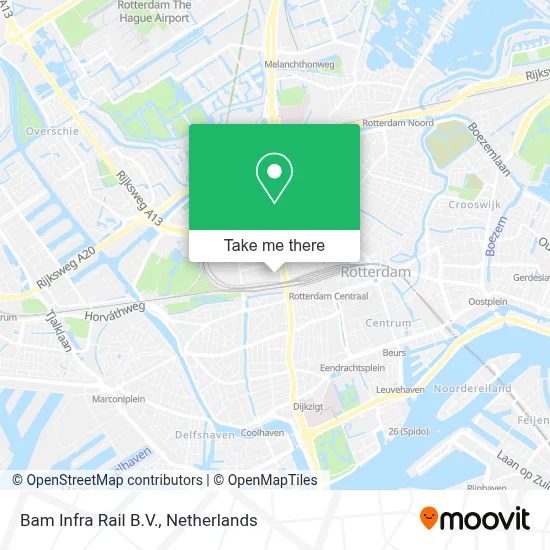Bam Infra Rail B.V. map