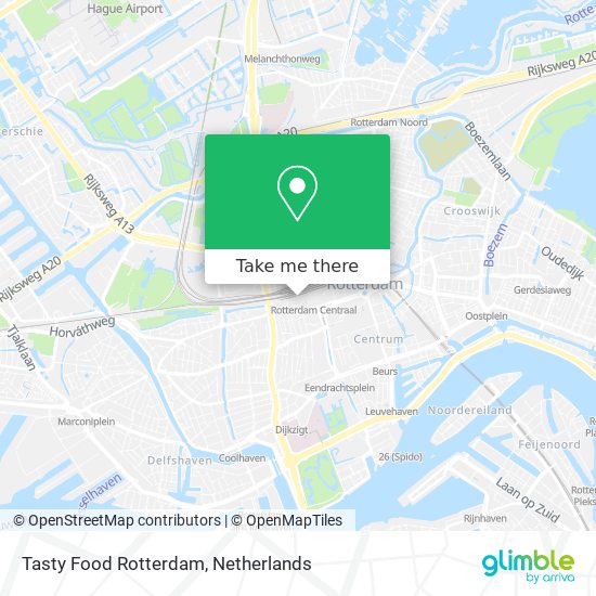 Tasty Food Rotterdam map
