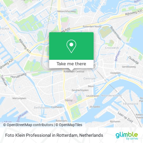 Foto Klein Professional in Rotterdam map