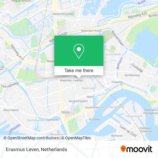 Erasmus Leven map