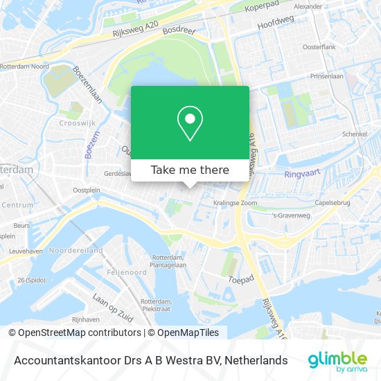 Accountantskantoor Drs A B Westra BV map