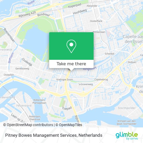 Pitney Bowes Management Services map